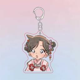 Mua 1 tặng 1 (BÉ CON NGÂY THƠ) Móc khóa DETECTIVE CONAN Thám Tử Lừng Danh in hình anime chibi mica trong acrylic 3