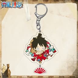 (mua 1 tặng 1) Móc khóa ONE PIECE ver TREO QUẠT Đảo hải tặc mica trong acrylic in hình anime chibi quà tặng độc đáo 5