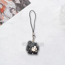 (mua 1 tặng 1) (MÁ HỒNG) Dây Treo Điện Thoại mica Ma Đạo Tổ Sư Thiên Quan Tứ Phúc Hệ Thống Tự Cứu manhua hình in 2 mặt 3