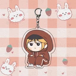 Mua 1 tặng 1 (TINH NGHỊCH) Móc khóa HAIKYUU!! Vua bóng chuyền in hình anime chibi mica trong acrylic quà tặng xinh xắn 6