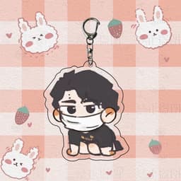 Mua 1 tặng 1 (TINH NGHỊCH) Móc khóa HAIKYUU!! Vua bóng chuyền in hình anime chibi mica trong acrylic quà tặng xinh xắn 4