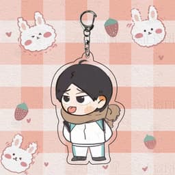 Mua 1 tặng 1 (TINH NGHỊCH) Móc khóa HAIKYUU!! Vua bóng chuyền in hình anime chibi mica trong acrylic quà tặng xinh xắn 3