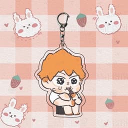 Mua 1 tặng 1 (TINH NGHỊCH) Móc khóa HAIKYUU!! Vua bóng chuyền in hình anime chibi mica trong acrylic quà tặng xinh xắn 5