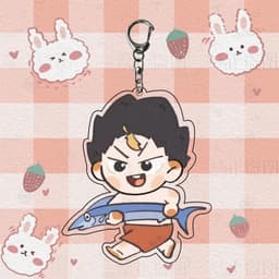 Mua 1 tặng 1 (TINH NGHỊCH) Móc khóa HAIKYUU!! Vua bóng chuyền in hình anime chibi mica trong acrylic quà tặng xinh xắn 7