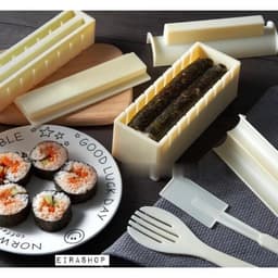Bộ Khuôn Làm Sushi, Cơm Cuộn ,Kimbap 10 Món Chất Liệu Nhựa PP Thực Phẩm An Toàn, Dụng cụ làm Sushi 4