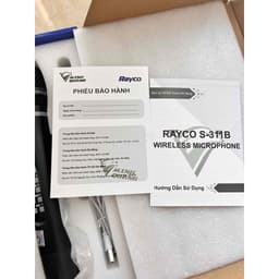 (Phù hợp với tất cả dòng loa và dàn âm thanh) Micro Karaoke Không Dây Đa Năng Rayco S-311B - Hàng chính hãng 6