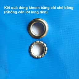 Cối đóng khuy bạt (khoen mắt cáo) Bộ cối khuôn dùng cho máy đóng thủ công Đóng bạt Không cần đục lỗ sẵn 4