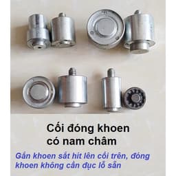 Cối đóng khuy bạt (khoen mắt cáo) Bộ cối khuôn dùng cho máy đóng thủ công Đóng bạt Không cần đục lỗ sẵn 2