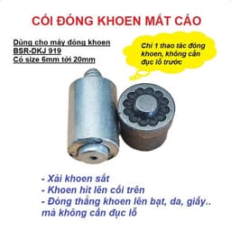 Cối đóng khuy bạt (khoen mắt cáo) Bộ cối khuôn dùng cho máy đóng thủ công Đóng bạt Không cần đục lỗ sẵn 1