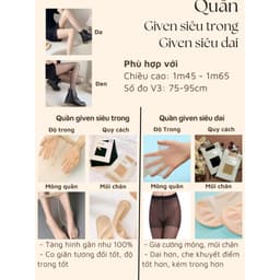 Quần tất giấy siêu trong siêu dai che khuyết điểm thon chân tệp da H2 7