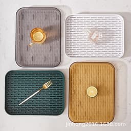 Khay úp cốc ,khay nhựa để bộ bình cốc có ngăn ráo nước kèm giá úp cốc đầu hươu 8