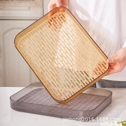 Khay úp cốc ,khay nhựa để bộ bình cốc có ngăn ráo nước kèm giá úp cốc đầu hươu 5