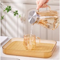 Khay úp cốc ,khay nhựa để bộ bình cốc có ngăn ráo nước kèm giá úp cốc đầu hươu 4