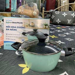 NỒI CHỐNG DÍNH VÂN ĐÁ 18CM GREEN COOK GCS226 - Nấu được tất cả các loại bếp | Giao màu ngẫu nhiên 3