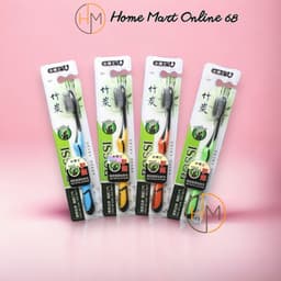 [ COMBO 10 Chiếc ] Bàn chải đánh răng than che hoạt tính BOSSI Hàn Quốc HM68 1