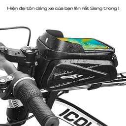 Túi xe đạp, túi treo sườn xe đạp bản nâng cấp dáng cứng cáp chống nước hiệu quả 07  TCB02 2