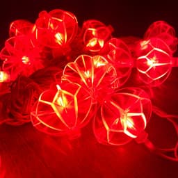 Dây Led Lồng Đèn 4M 16 bóng Đại nháy nhiều chế độ trang trí Tết [Phi bóng 3cm] 2