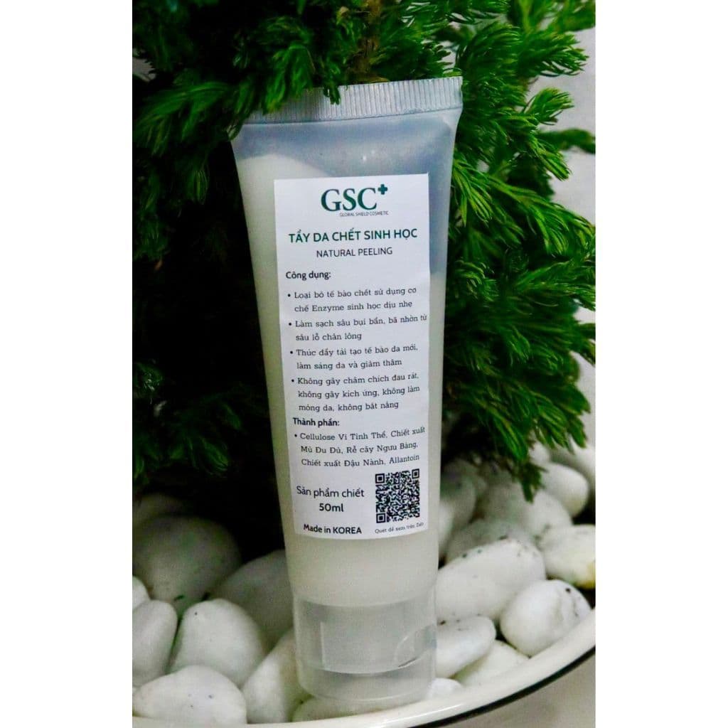 {Sản phẩm chiết} Tẩy da chết mặt, tdc sinh học làm mềm, mịn GSC Natural Peeling 50ml