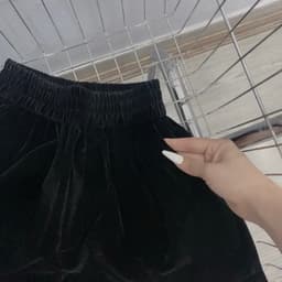 Quần Short Nữ Chất Nhung Mịn Cạp Cao Hack Dáng- Đùi Nhung Phồng siêu đẹp m020 8