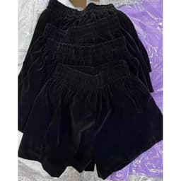 Quần Short Nữ Chất Nhung Mịn Cạp Cao Hack Dáng- Đùi Nhung Phồng siêu đẹp m020 7