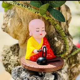 Tượng Chú Tiểu Gõ Mõ Tụng Kinh 5