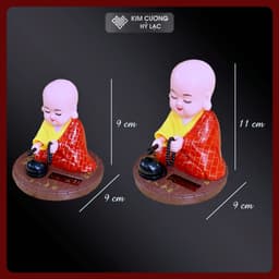 Tượng Chú Tiểu Gõ Mõ Tụng Kinh 8