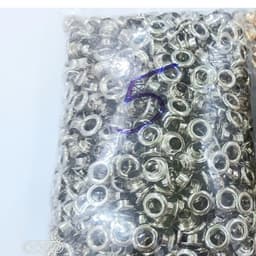 [SỈ] Khoen ore 5mm Khoen mắt cáo 5 ly Bằng INOX không gỉ Màu bạc sáng bóng Bịch lớn 1000 cái Mắt cáo bấm vải Phụ liệu 1