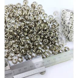[SỈ] Khoen ore 5mm Khoen mắt cáo 5 ly Bằng INOX không gỉ Màu bạc sáng bóng Bịch lớn 1000 cái Mắt cáo bấm vải Phụ liệu 6