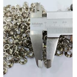 [SỈ] Khoen ore 5mm Khoen mắt cáo 5 ly Bằng INOX không gỉ Màu bạc sáng bóng Bịch lớn 1000 cái Mắt cáo bấm vải Phụ liệu 5