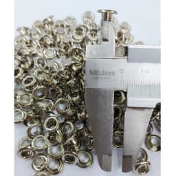 [SỈ] Khoen ore 5mm Khoen mắt cáo 5 ly Bằng INOX không gỉ Màu bạc sáng bóng Bịch lớn 1000 cái Mắt cáo bấm vải Phụ liệu 4