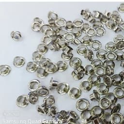 [SỈ] Khoen ore 4mm Khoen mắt cáo 4 ly Bằng INOX không gỉ Màu bạc sáng bóng Bịch lớn 1000 cái Mắt cáo bấm vải Phụ liệu 1
