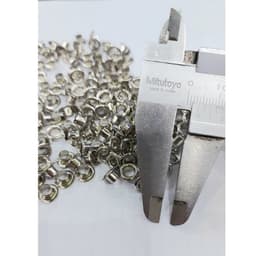 [SỈ] Khoen ore 4mm Khoen mắt cáo 4 ly Bằng INOX không gỉ Màu bạc sáng bóng Bịch lớn 1000 cái Mắt cáo bấm vải Phụ liệu 3