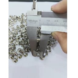 [SỈ] Khoen ore 4mm Khoen mắt cáo 4 ly Bằng INOX không gỉ Màu bạc sáng bóng Bịch lớn 1000 cái Mắt cáo bấm vải Phụ liệu 4