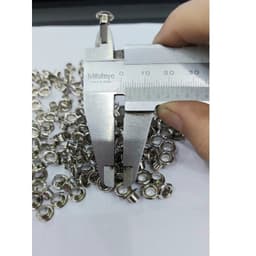 [SỈ] Khoen ore 4mm Khoen mắt cáo 4 ly Bằng INOX không gỉ Màu bạc sáng bóng Bịch lớn 1000 cái Mắt cáo bấm vải Phụ liệu 6