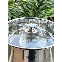 Bộ nồi inox bộ nồi 3 món Gume GMP19 size 18 20 28cm đáy từ cao cấp đáy 5 lớp bảo hành 5 năm 7
