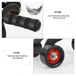Con Lăn Tập Cơ Bụng 4 Bánh 2023. LMS 7