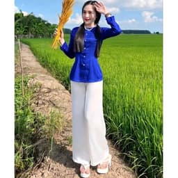 Set bộ bà ba nữ Tết gấm cổ tròn đủ màu đủ size - MAY SỈ BÀ BA THEO YÊU CẦU 2