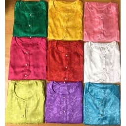 Set bộ bà ba nữ Tết gấm cổ tròn đủ màu đủ size - MAY SỈ BÀ BA THEO YÊU CẦU 8