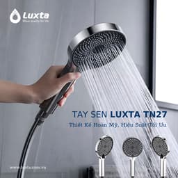 Vòi sen tắm cao cấp nhựa ABS mạ chrome 3 chế độ LUXTA TN27 thiết kế hoàn mỹ hiệu suất tối ưu -phụ kiện phòng tắm AP HOME 2