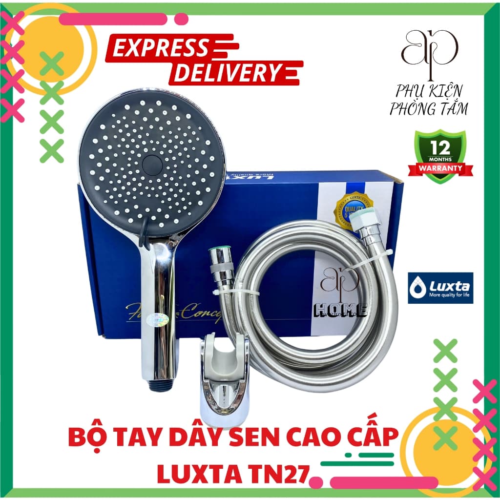 Vòi sen tắm cao cấp nhựa ABS mạ chrome 3 chế độ LUXTA TN27 thiết kế hoàn mỹ hiệu suất tối ưu -phụ kiện phòng tắm AP HOME