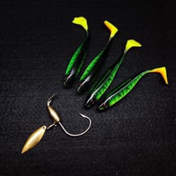 Mồi Mềm NFF, Mồi Mềm Câu Cá- Mồi Câu Cá NFF 9cm, 7cm Và Lưỡi AR-15cm- Combo Mồi Mềm NFF 4