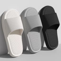Combo Dép Chao Kẻ Tăm Đi Trong Nhà, Dép Văn Phòng Quai Ngang Nam Nữ Unisex – EVA Siêu Nhẹ, Êm Chân, Chống Trơn Trượt 5