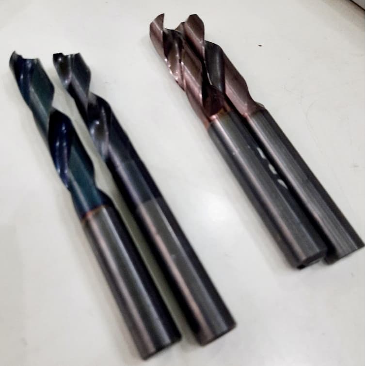 Mũi khoan hợp kim carbide chuyên dùng cho thép cứng thép đã tôi nhiệt luyện (65-70HRC) 12.8mm / 13.8mm - Hàng Nhật bãi