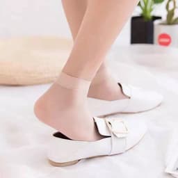 Combo 10 đôi tất da chân Hàn Quốc cổ ngắn siêu dai (đen-da) 4
