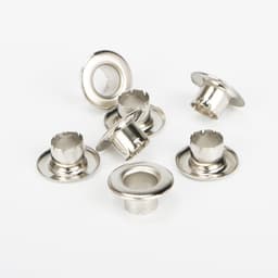 Khoen ore mắt cáo CHẺ CHÂN bằng SẮT Size 4mm,4.5mm,5mm,6mm Dùng cho kìm bấm bạt,túi giấy Túi 100 cái Không Có long đền 3