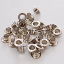 Khoen ore mắt cáo CHẺ CHÂN bằng SẮT Size 4mm,4.5mm,5mm,6mm Dùng cho kìm bấm bạt,túi giấy Túi 100 cái Không Có long đền 5