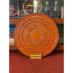 Tranh trống đồng treo tường gỗ hương 1