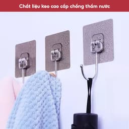 Móc dán tường siêu dính chịu lực inox 304, Móc dính tường treo đồ quần áo đồ dùng đa năng tiện ích 4