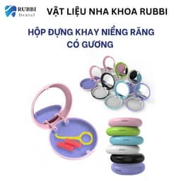 Hộp đựng khay niềng răng, invisalign, hàm duy trì chỉnh nha có gương 9