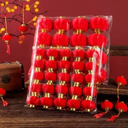 30 QUẢ chiếc lồng đèn mini từ 3-12cm trang trí cây cảnh, cồng nhà trong dịp tết hoặc lễ hội 9